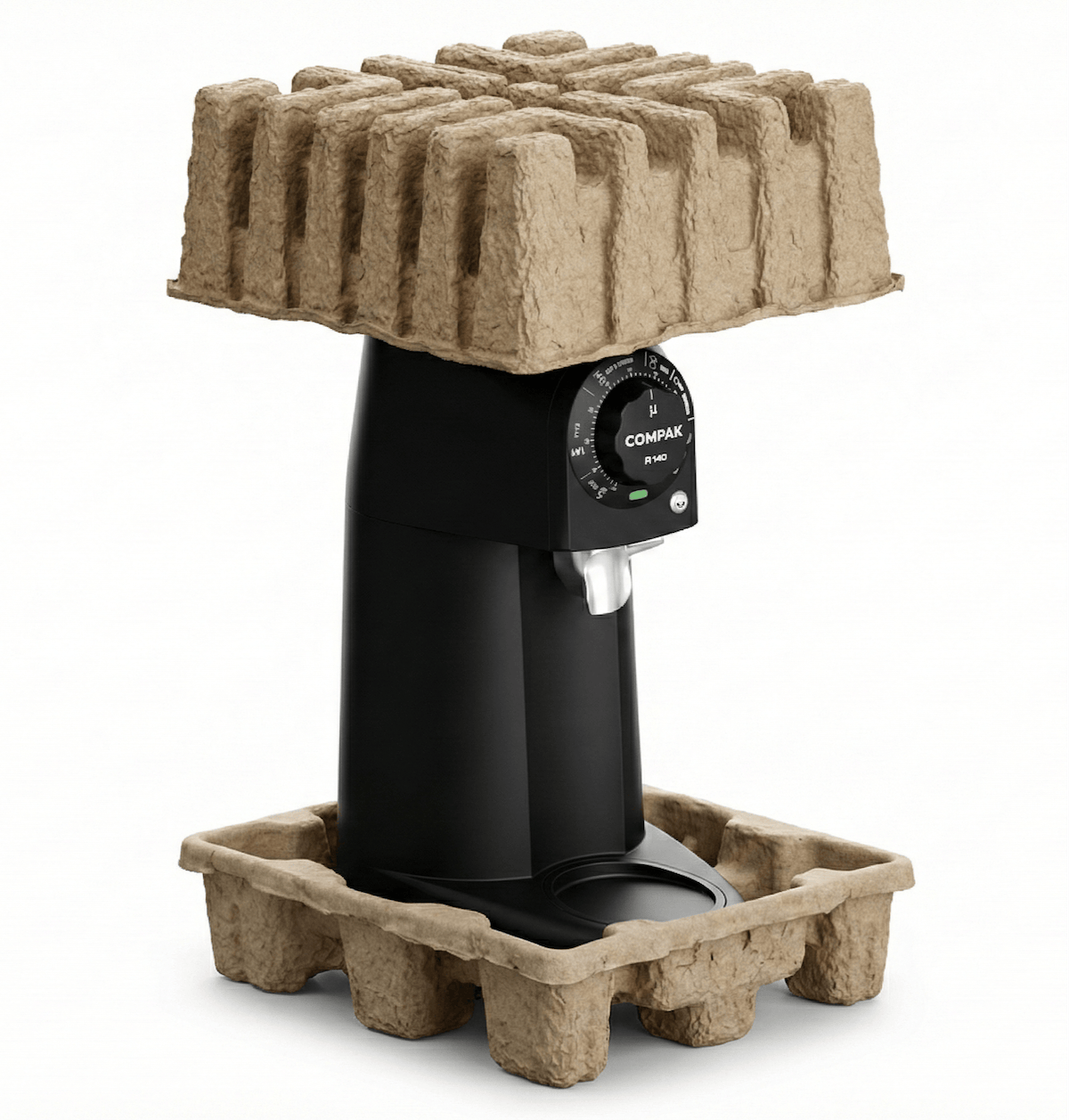 Embalaje de pulpa moldeada para molinillo de café